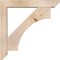 Ekena Millwork Westlake Slat Smooth Bracket w/ Offset Brace, Douglas Fir, 5 1/2"W x 30"D x 30"H BKT0604X30X30WTL06SDF - alternate 3